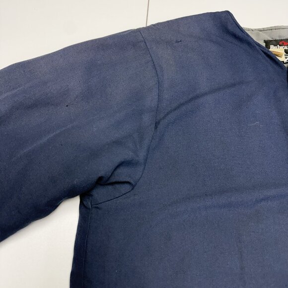 Vintage 90s Bulwark Workwear Jacket Mens XL Blue Quilted (25x29.5) - Picture 5 of 16